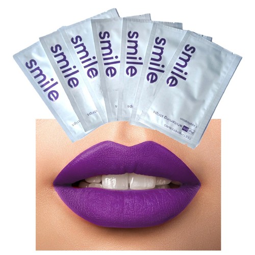 Teeth whitening strips say - whitening,