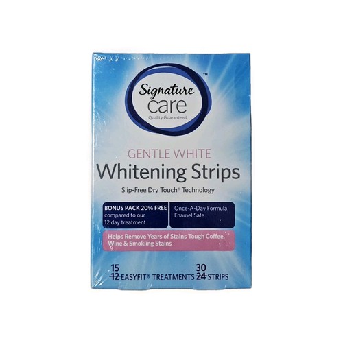 Gental white whitening strips - white,