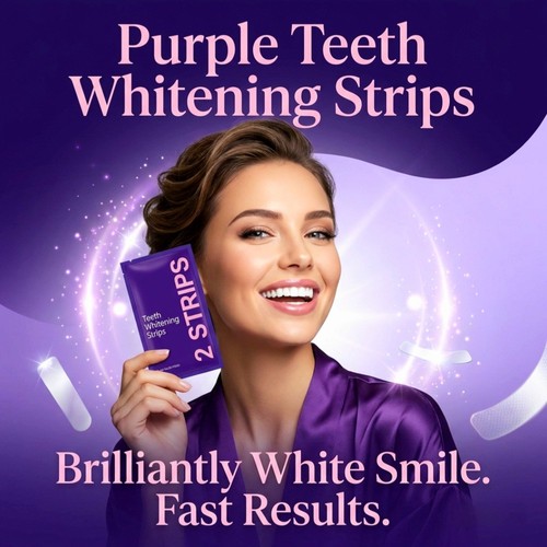 Purple strips teeth - teeth, whitening