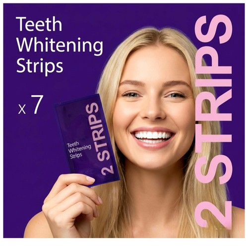 Teeth whitening strips say - whitening, 7